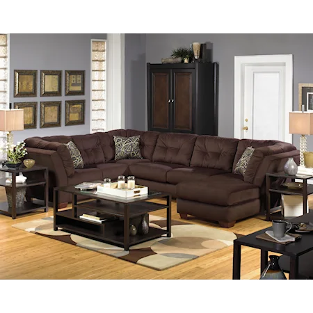 Contemporary Modular Sectional Sofa Group